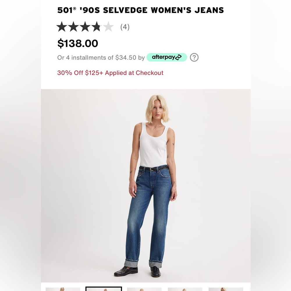 Levi’s Vintage 501 Button Fly Jeans - Picture 8 of 8